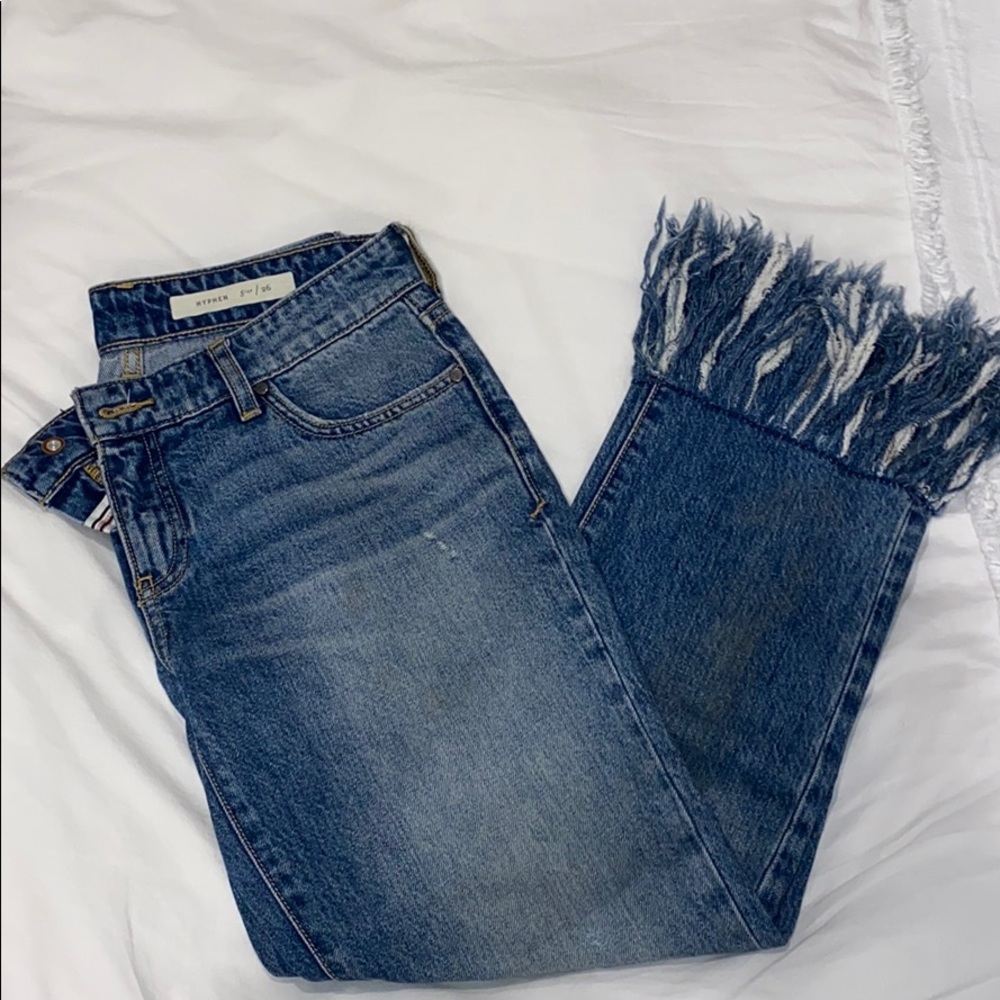 Anthropology Frill Jeans